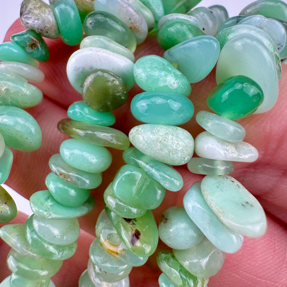 Chrysopraas splitarmband