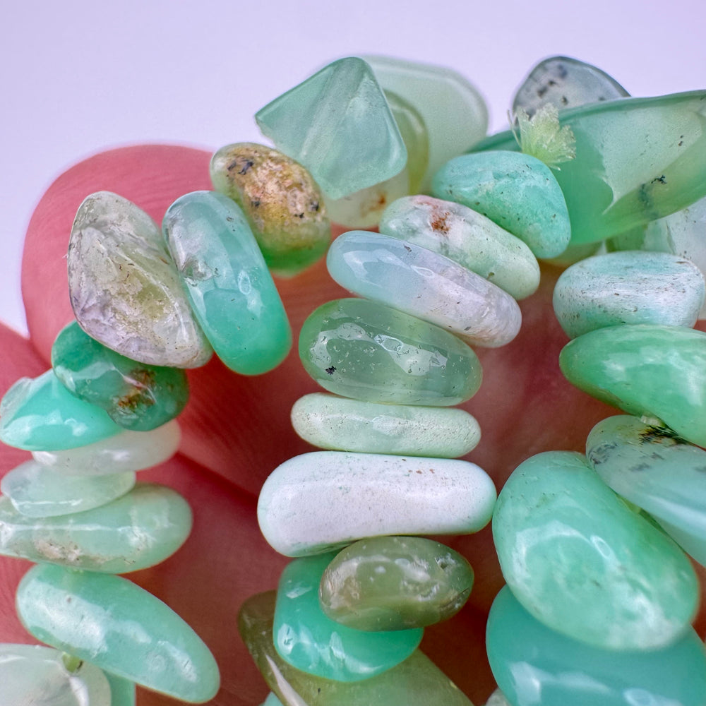 Chrysopraas splitarmband