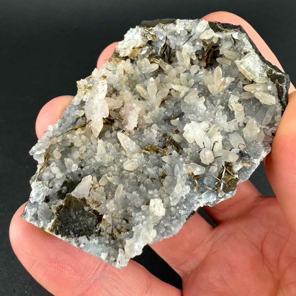 Chalcedony with Calcite and Baryte