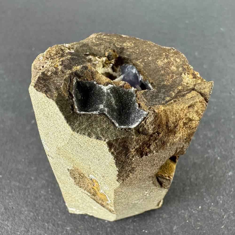 Amethyst with Baryte and Chalcedony