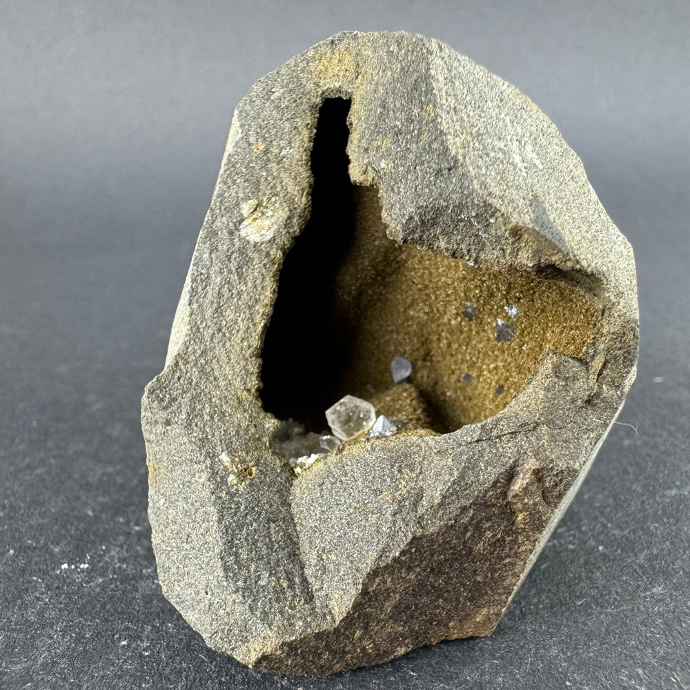 Amethyst with Calcite