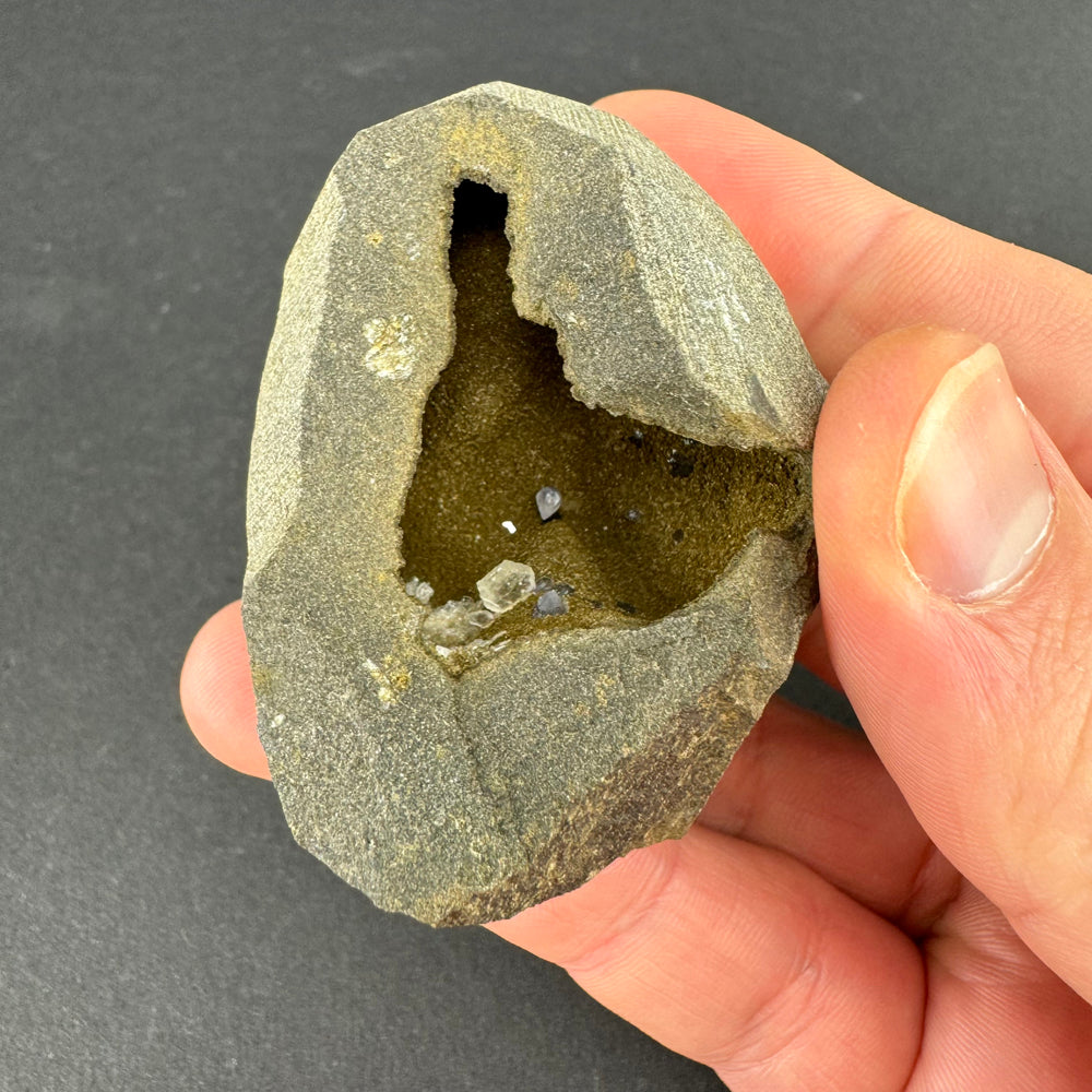 Amethyst with Calcite