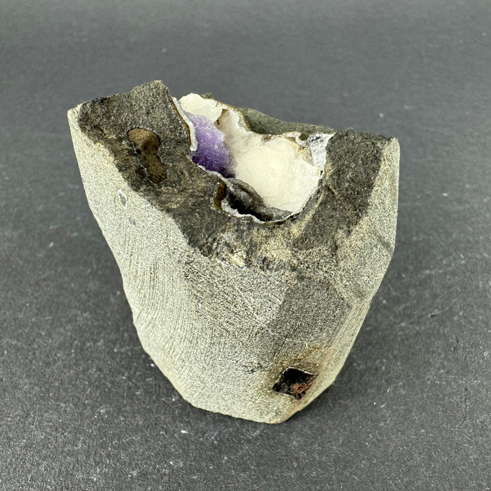 Amethyst with Calcite and Chalcedony