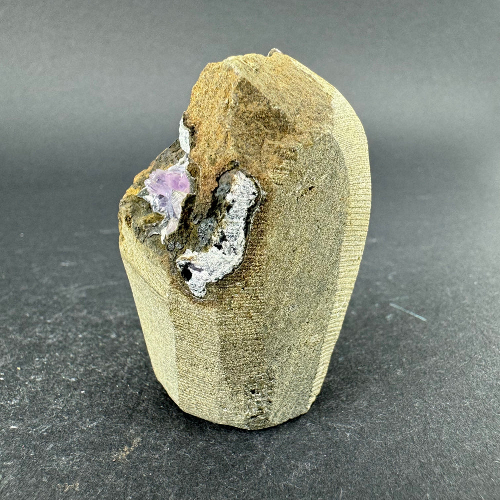 Amethyst with Calcite
