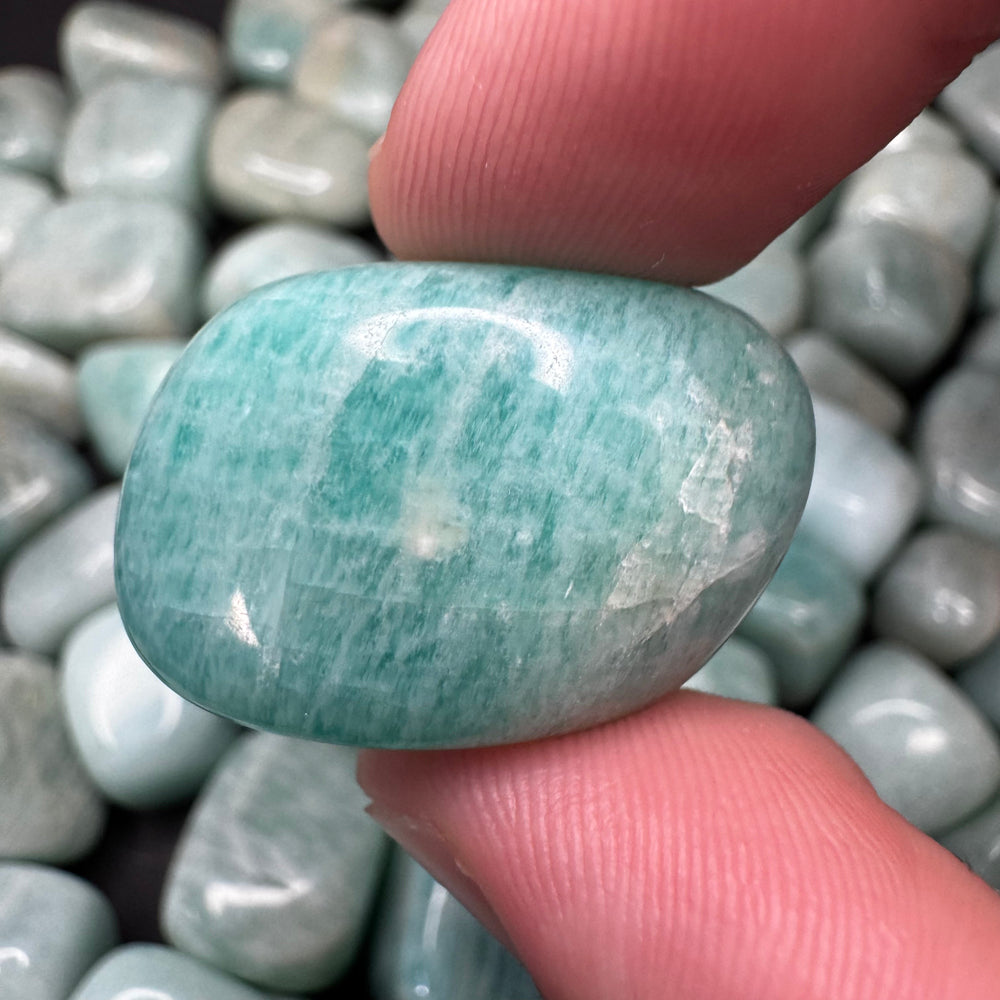 Amazonite (Brazil) tumbled stone