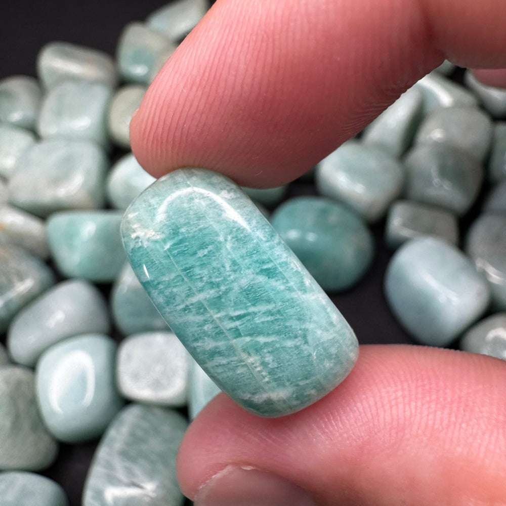 Amazonite (Brazil) tumbled stone