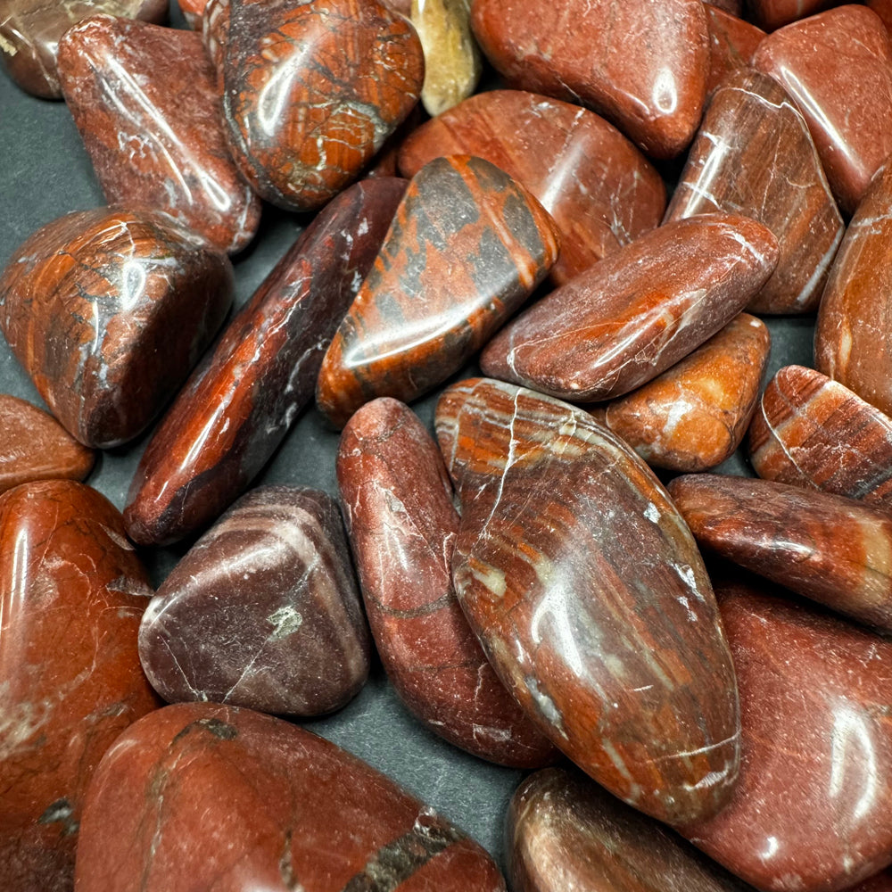 Red Dolomite tumbled stone