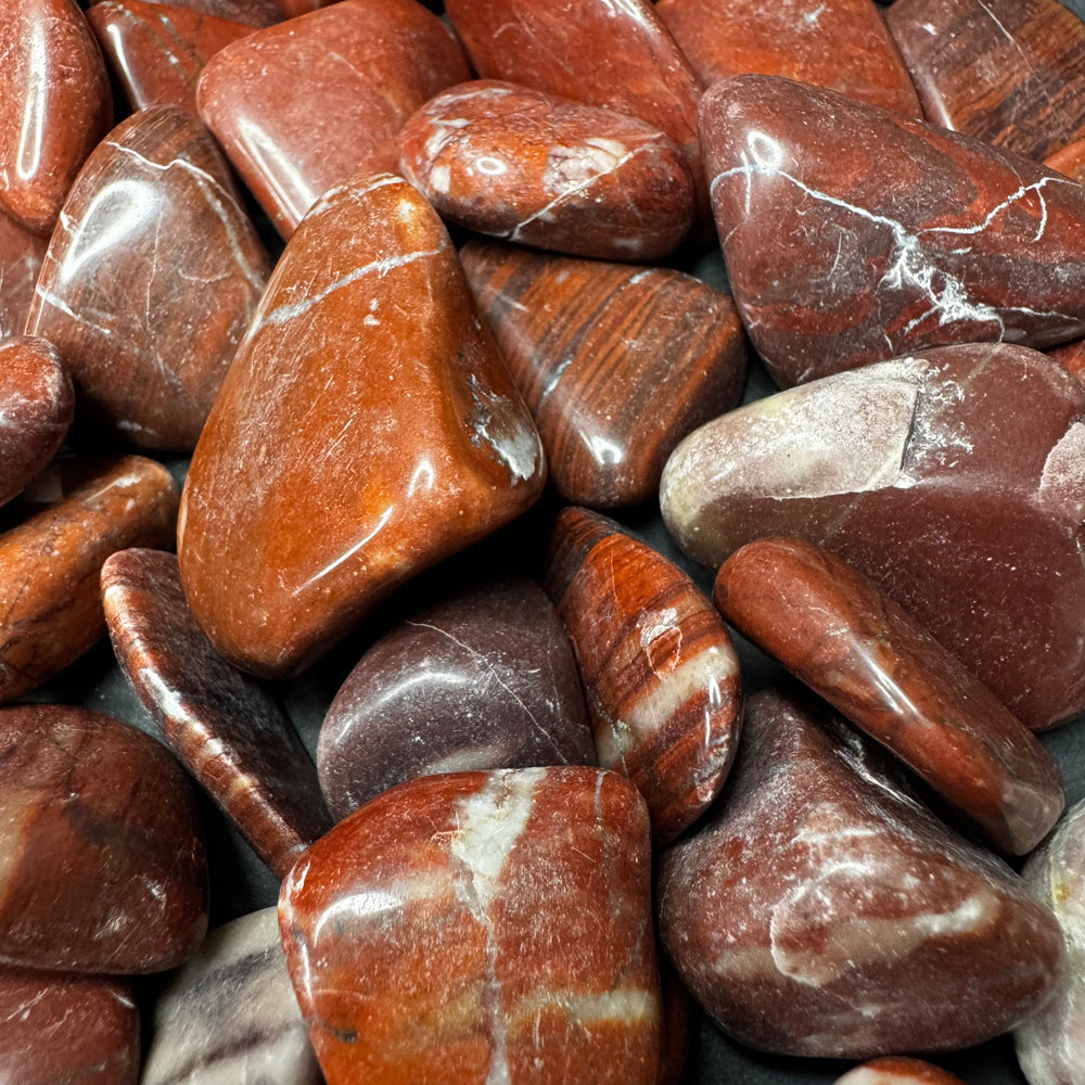 Red Dolomite tumbled stone