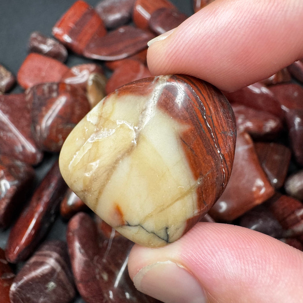 Red Dolomite tumbled stone