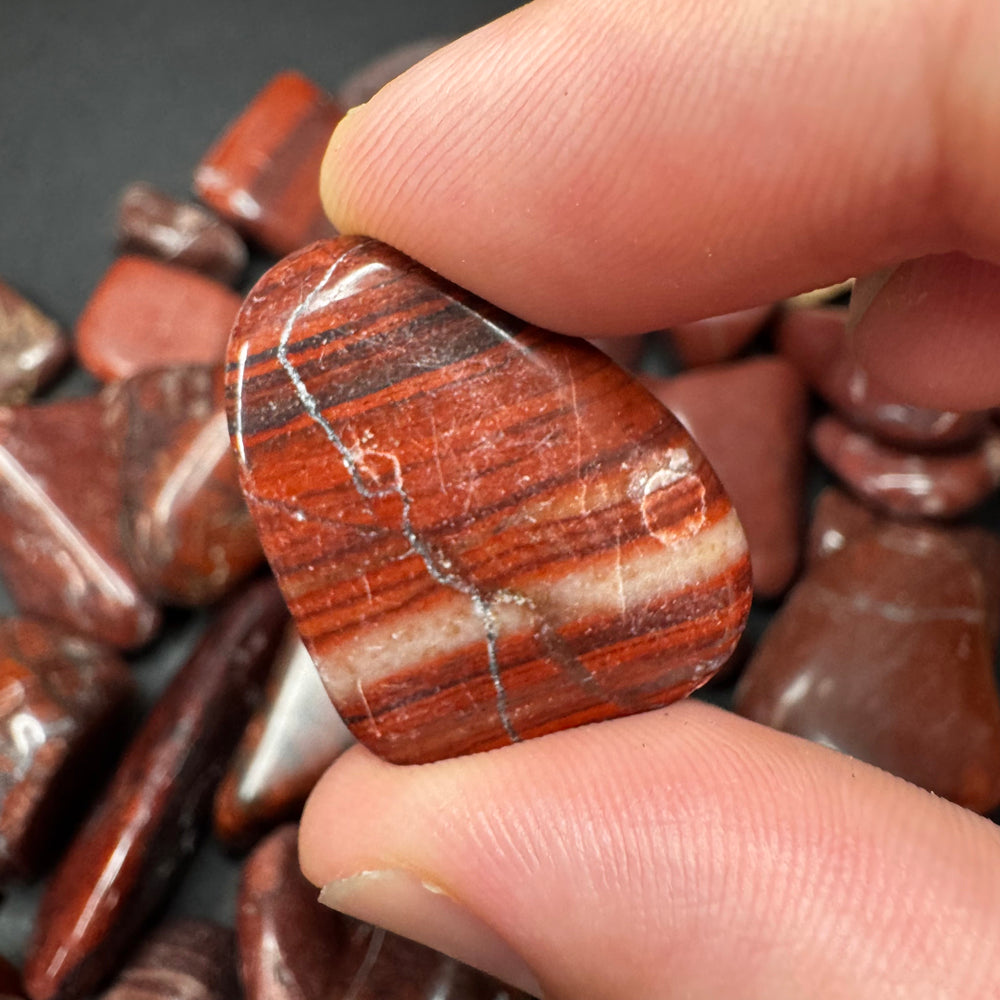 Red Dolomite tumbled stone