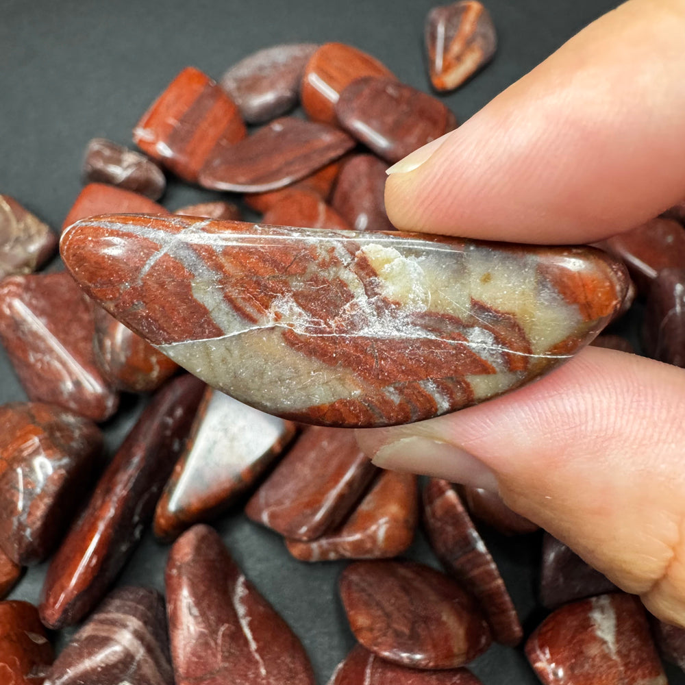 Red Dolomite tumbled stone