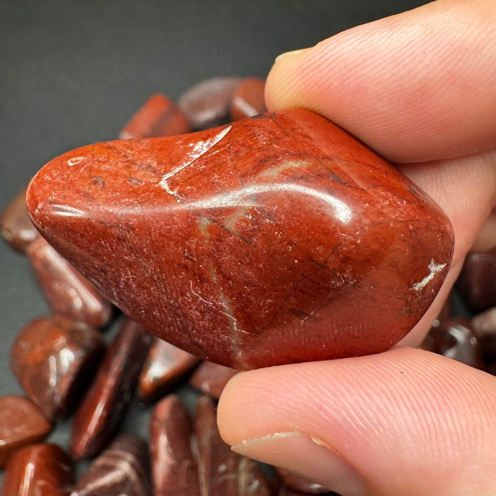 Red Dolomite tumbled stone