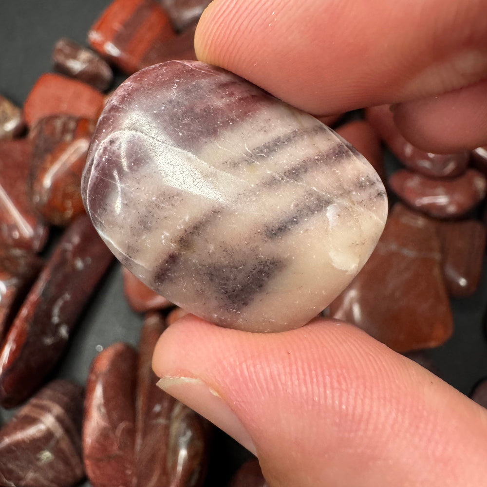 Red Dolomite tumbled stone