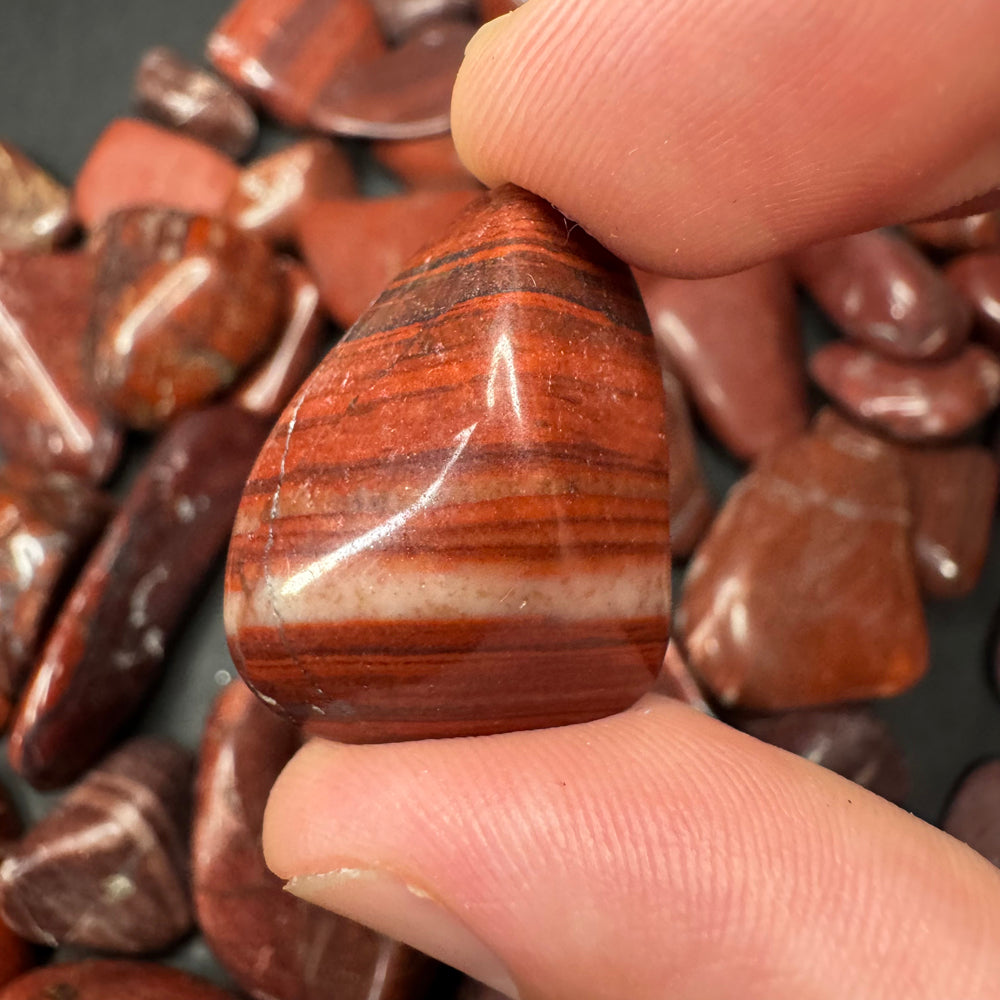 Red Dolomite tumbled stone