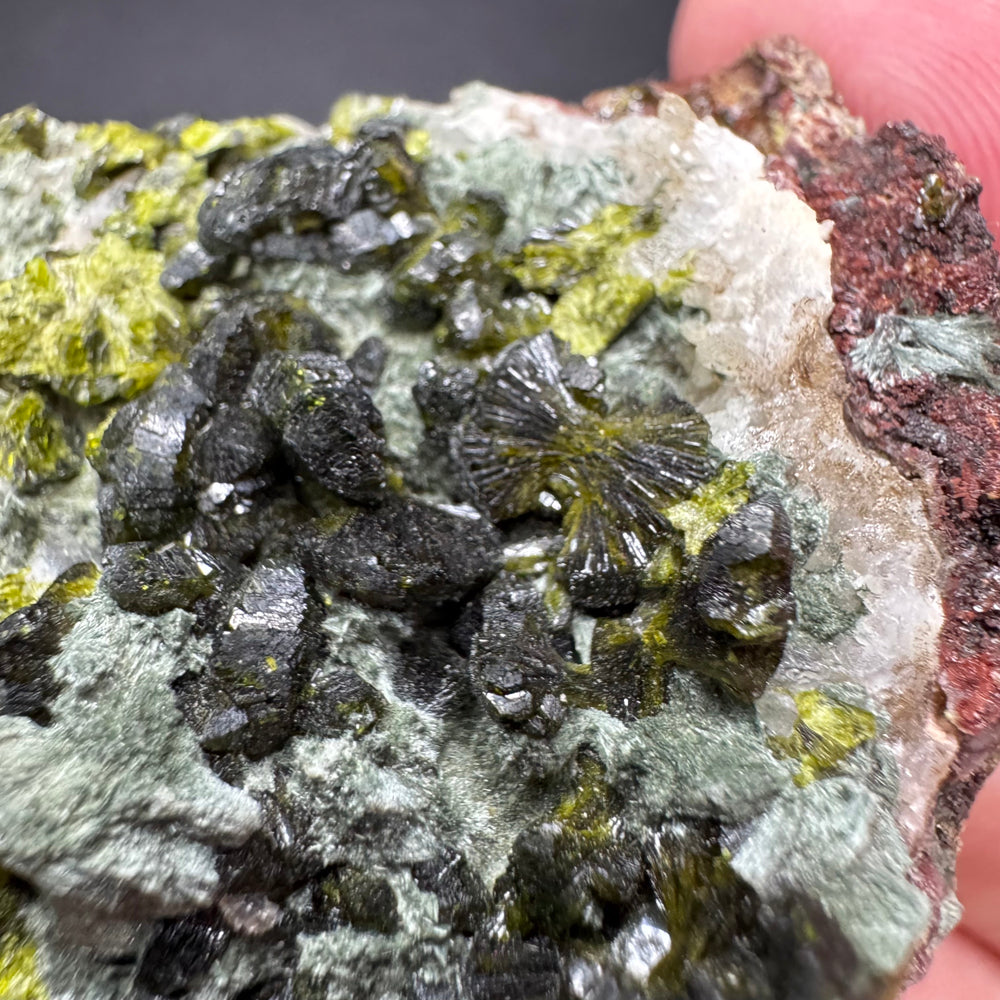 Epidote in Quartz
