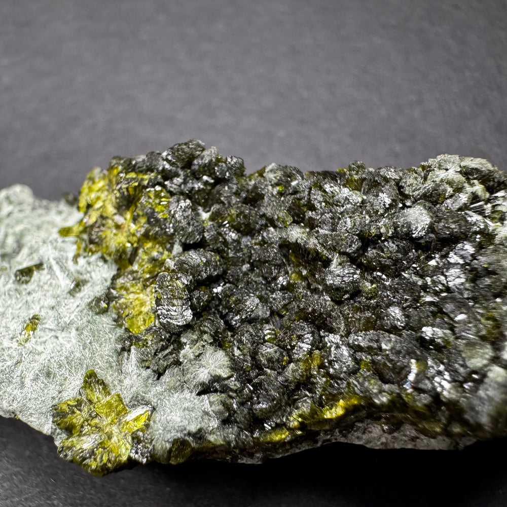 Epidote in Quartz