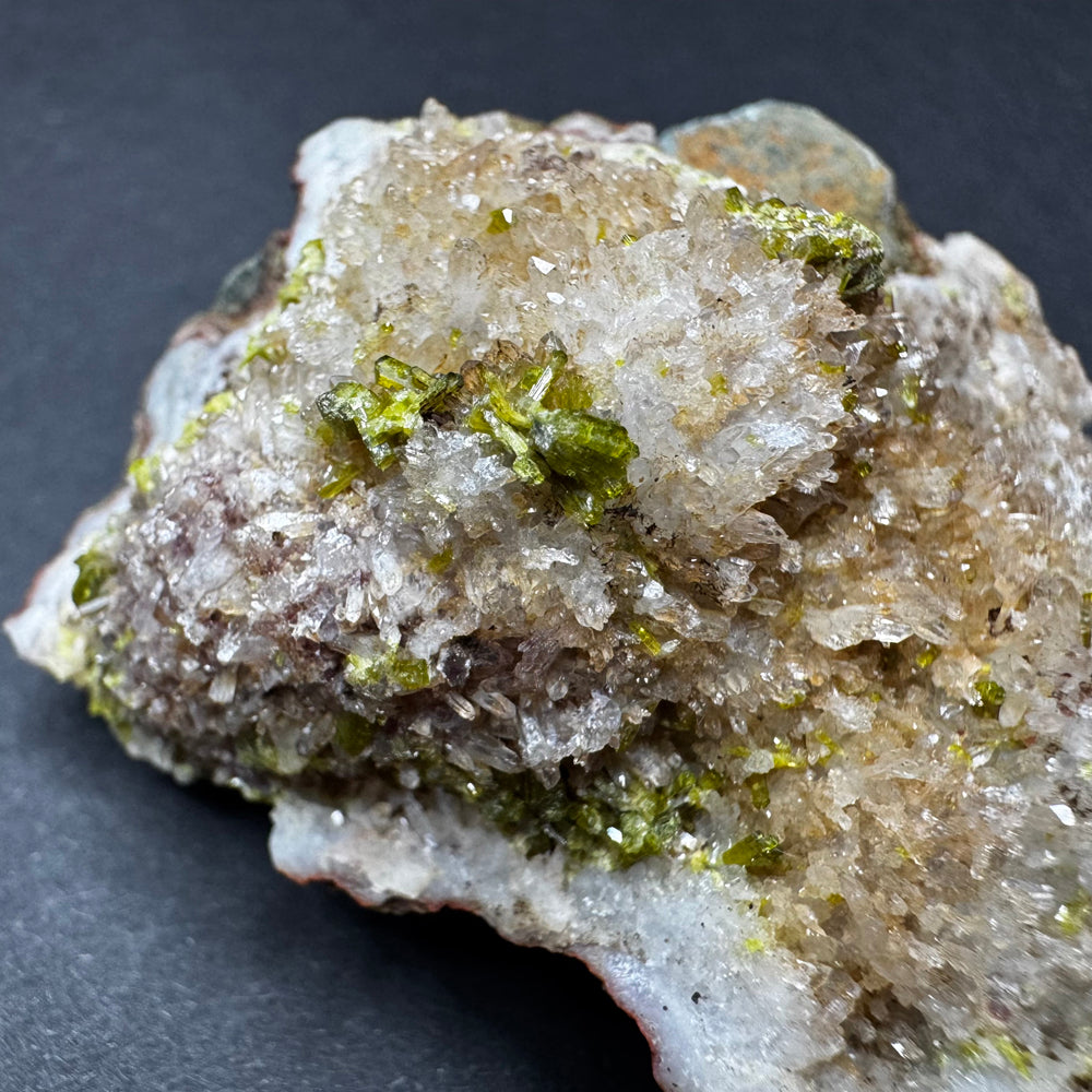 Epidote in Quartz
