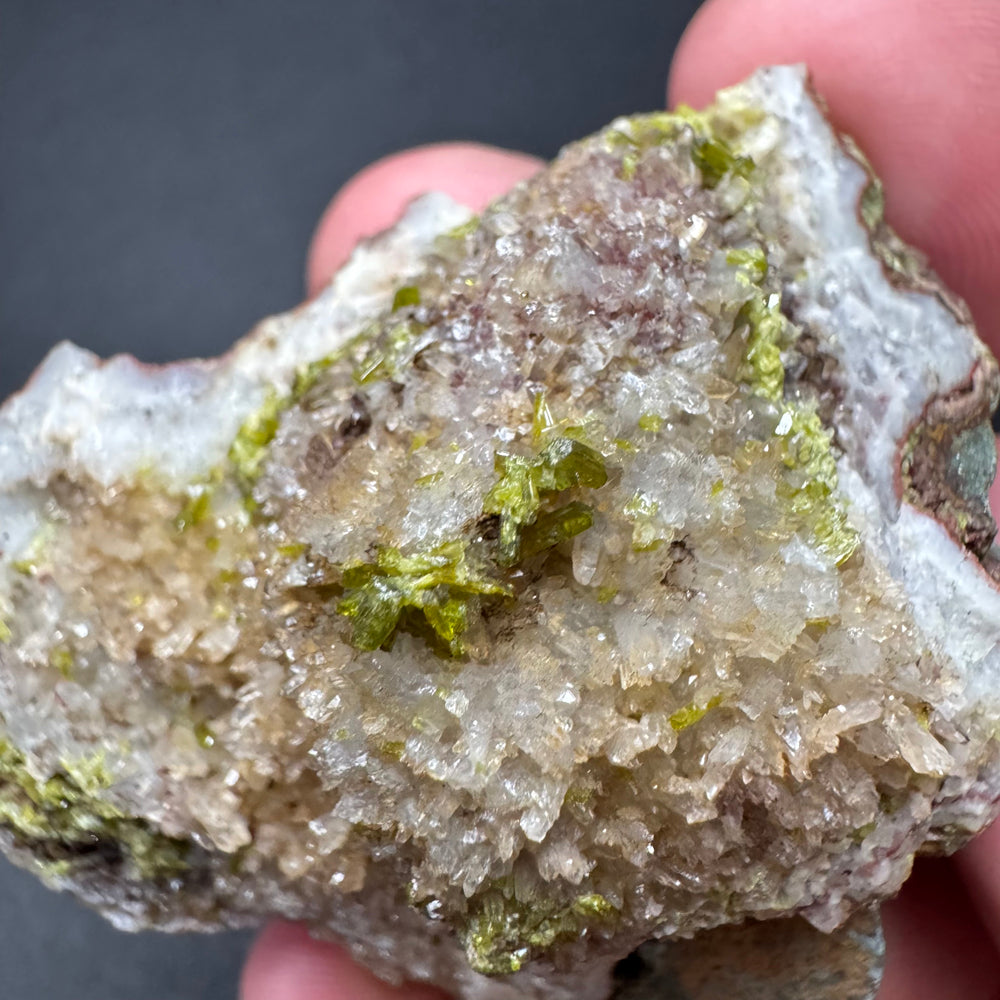 Epidote in Quartz