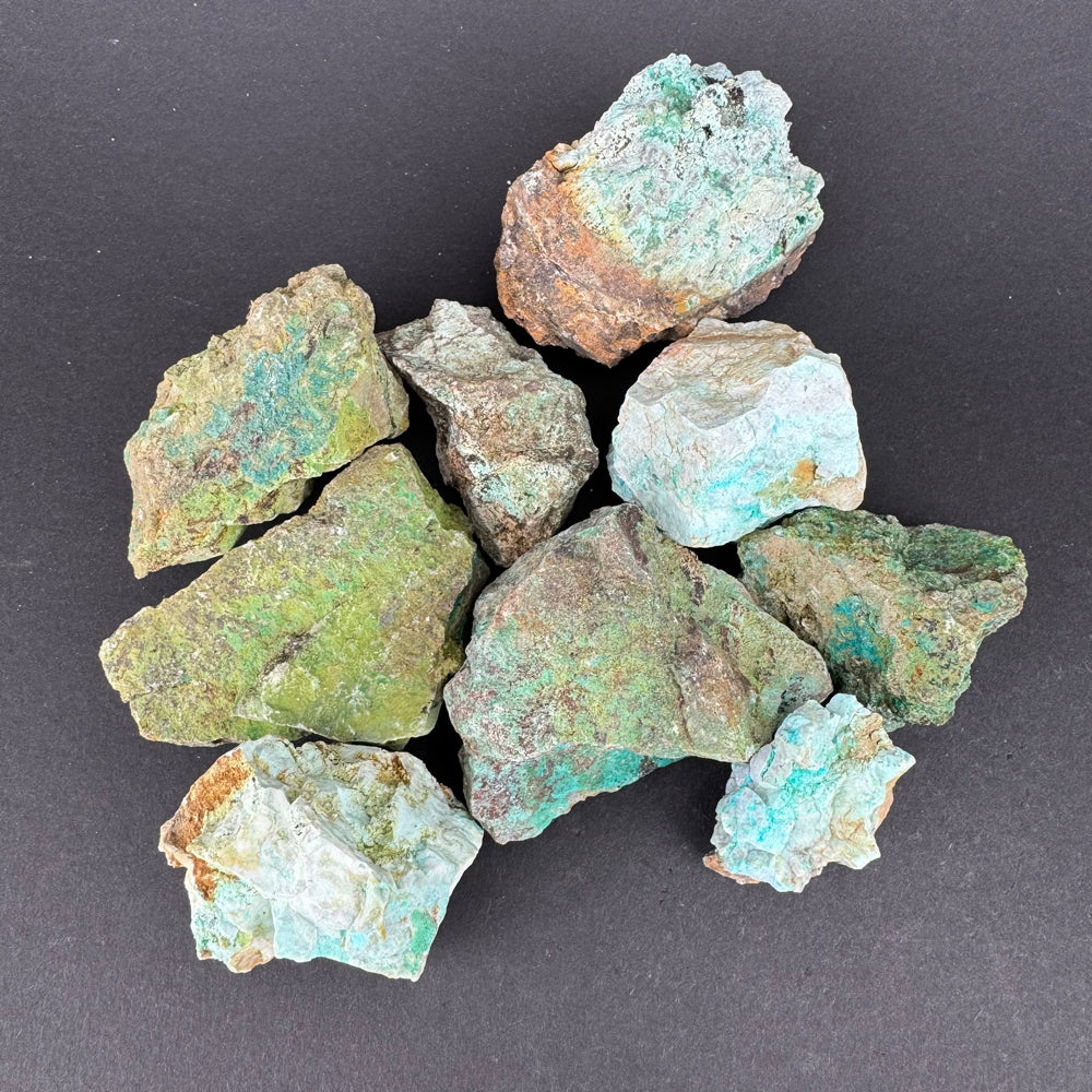 Azurite, Malachite, Chrysocolla