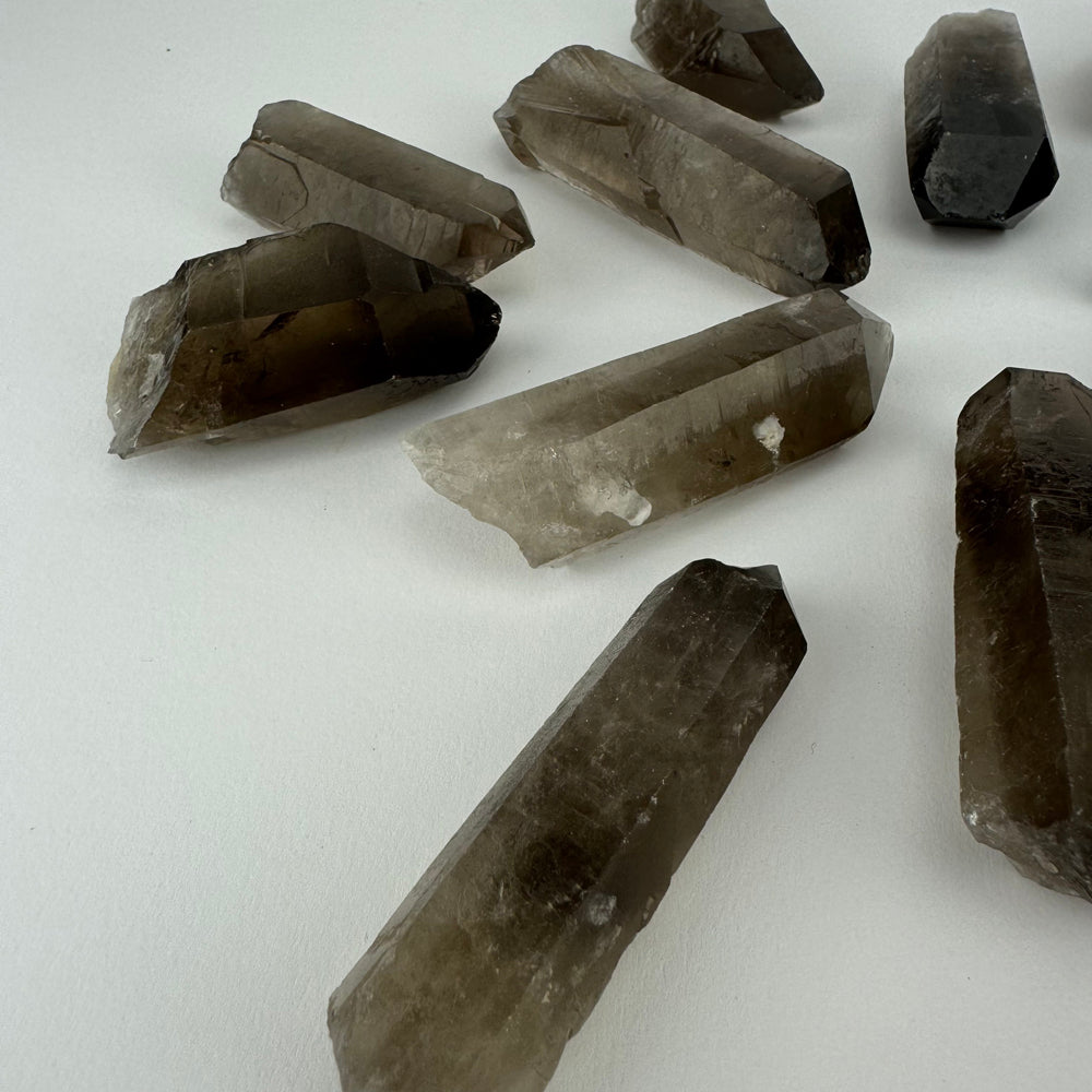 Smoky Quartz points (set)