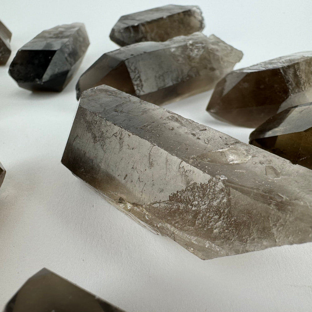 Smoky Quartz points (set)