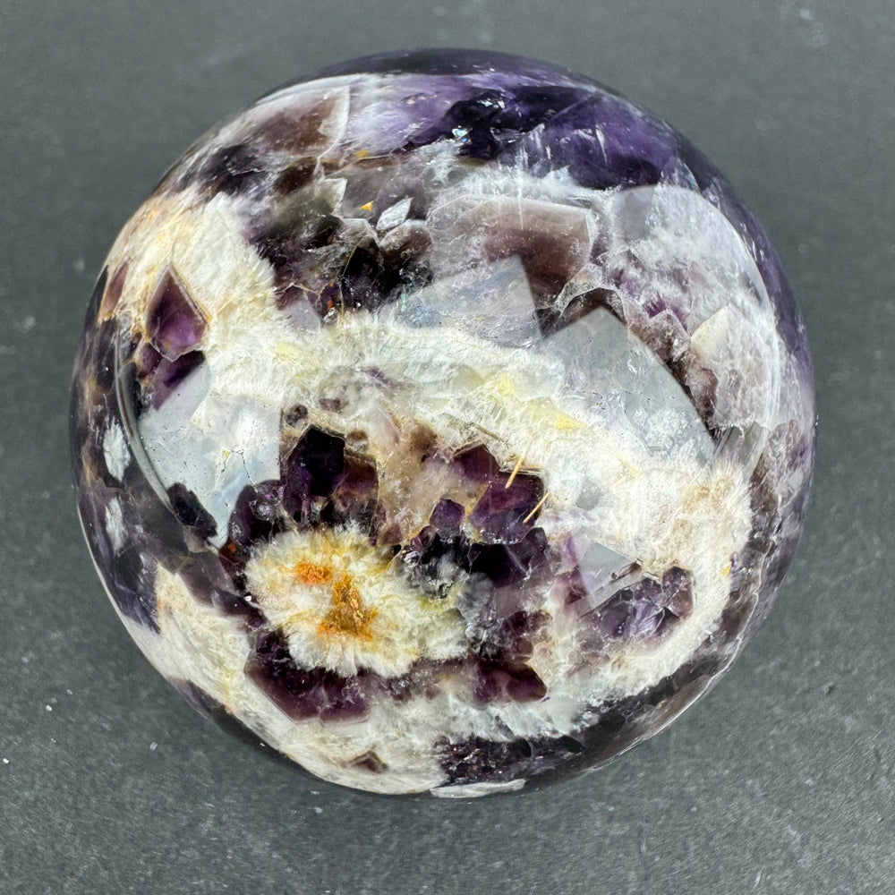 Chevron Amethyst sphere