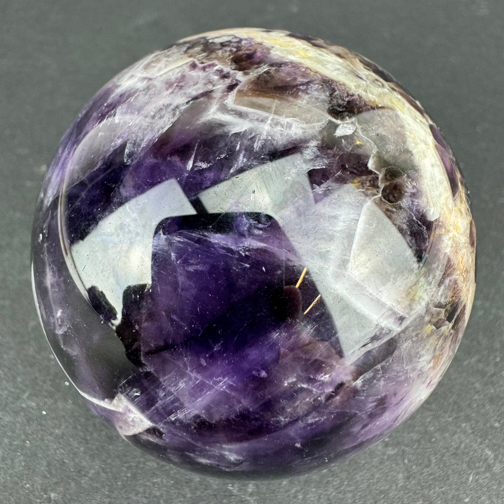 Chevron Amethyst sphere