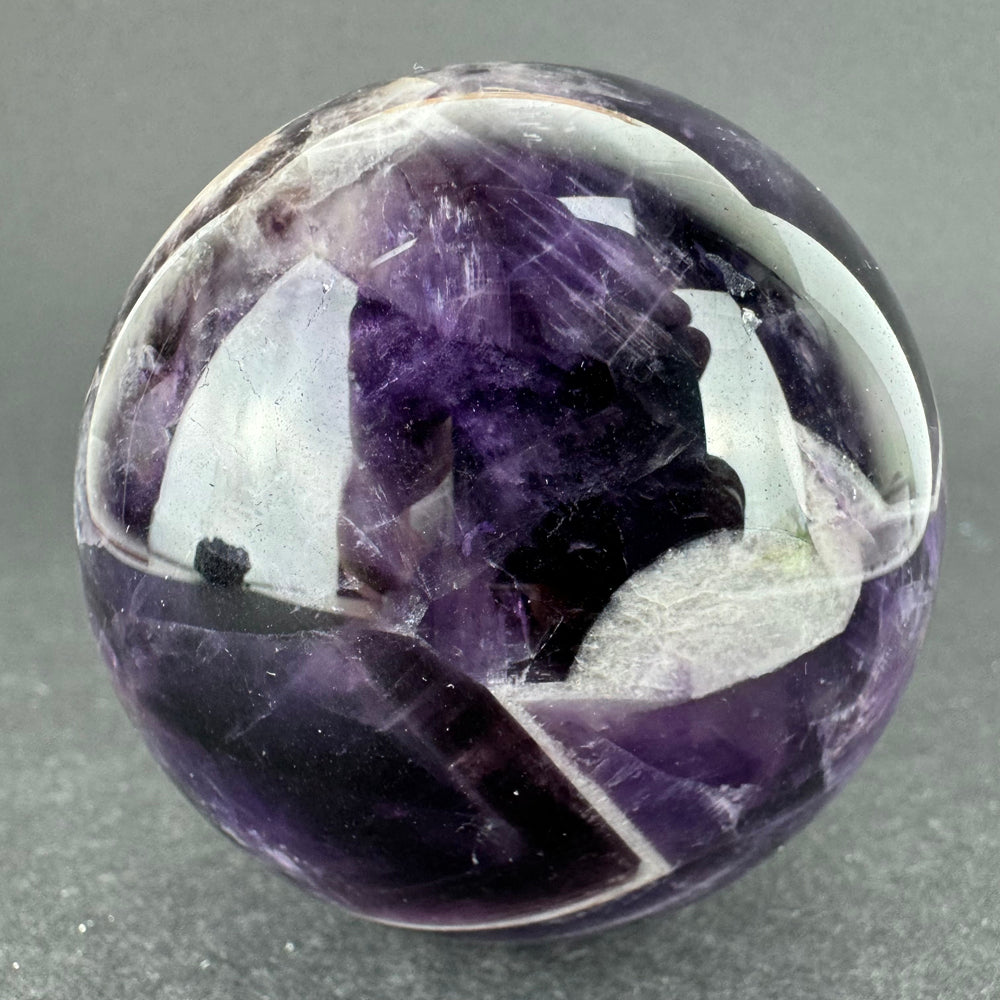 Chevron Amethyst sphere