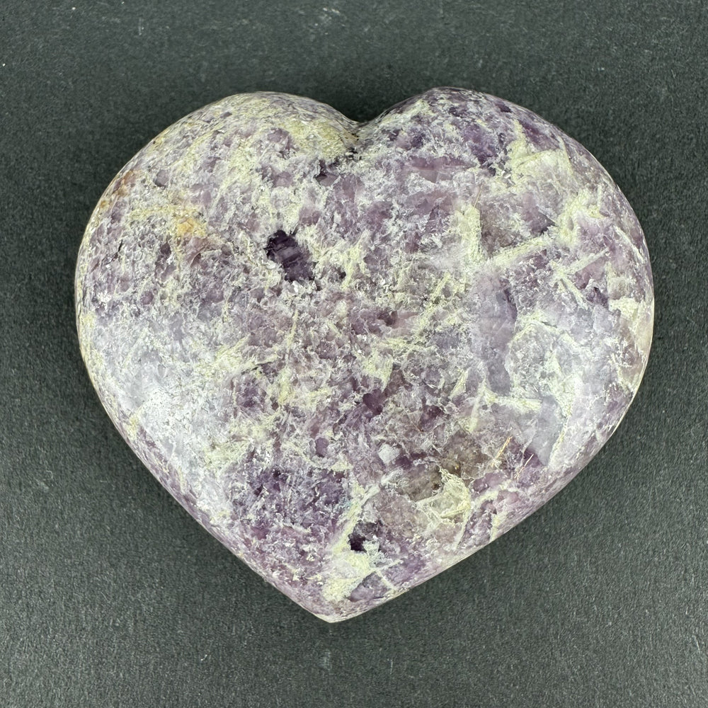 Lepidolite heart
