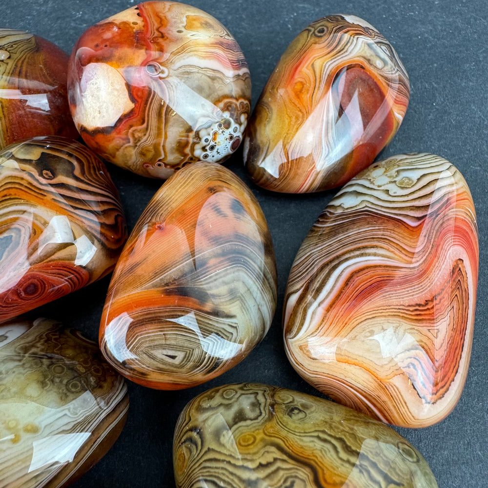 Sardonyx tumbled stone