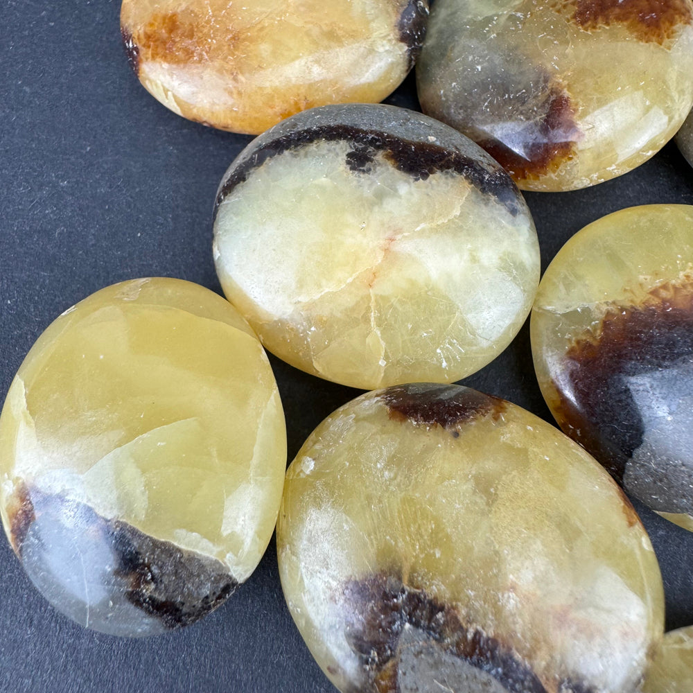 Septarian tumbled stone