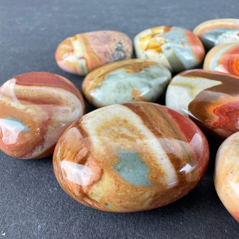 Polychrome Jasper tumbled stone