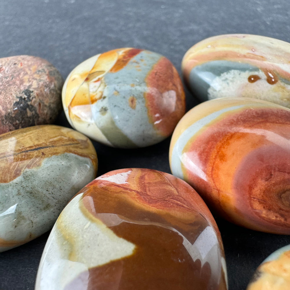 Polychrome Jasper tumbled stone