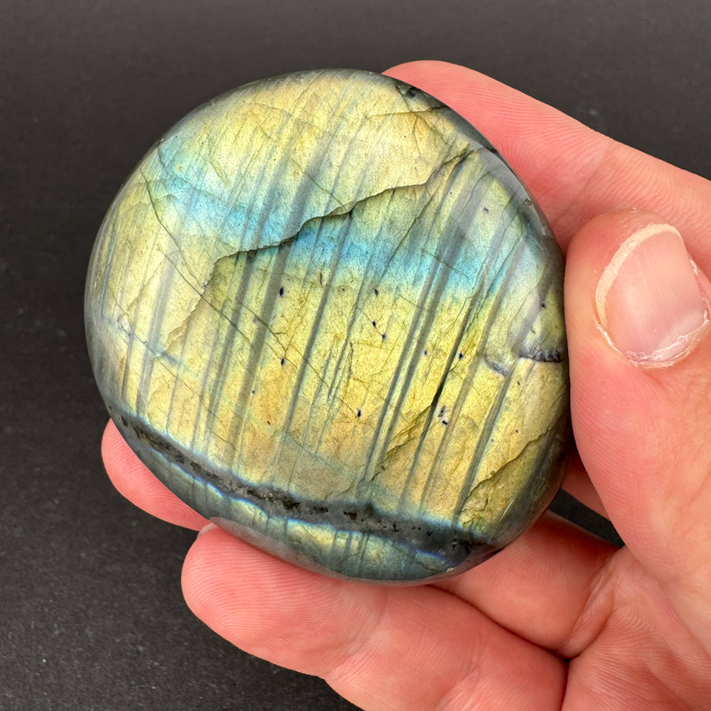 Labradorite palm stone