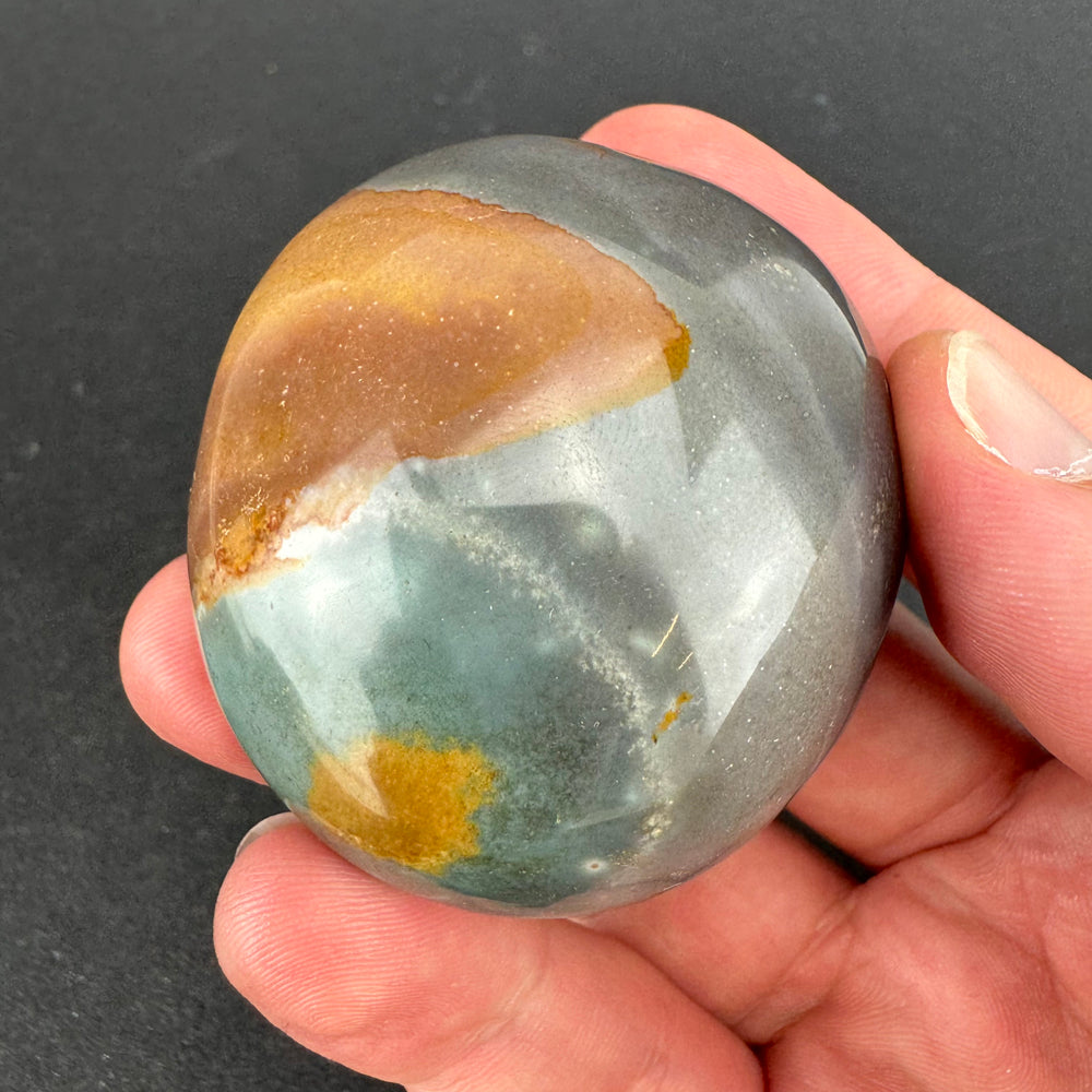 Polychrome Jasper palm stone