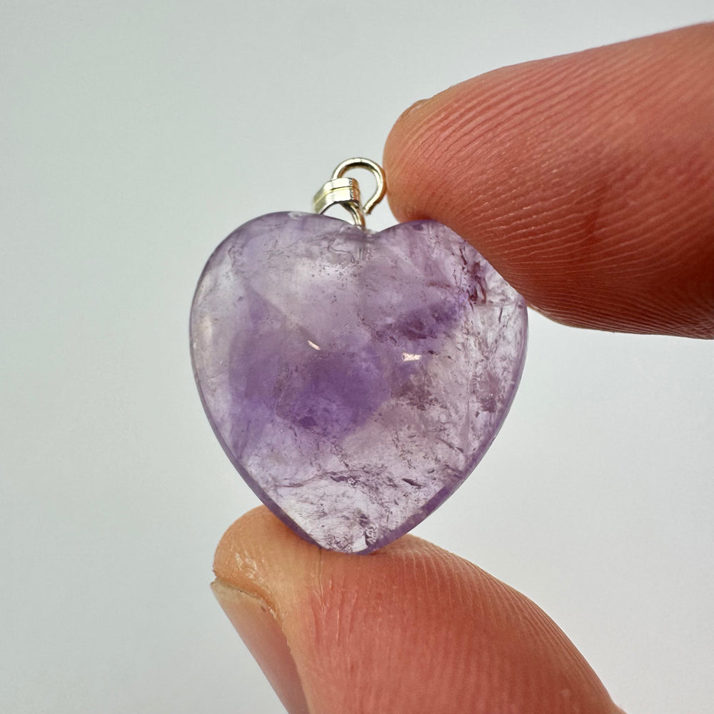 Amethist kettinghanger hart