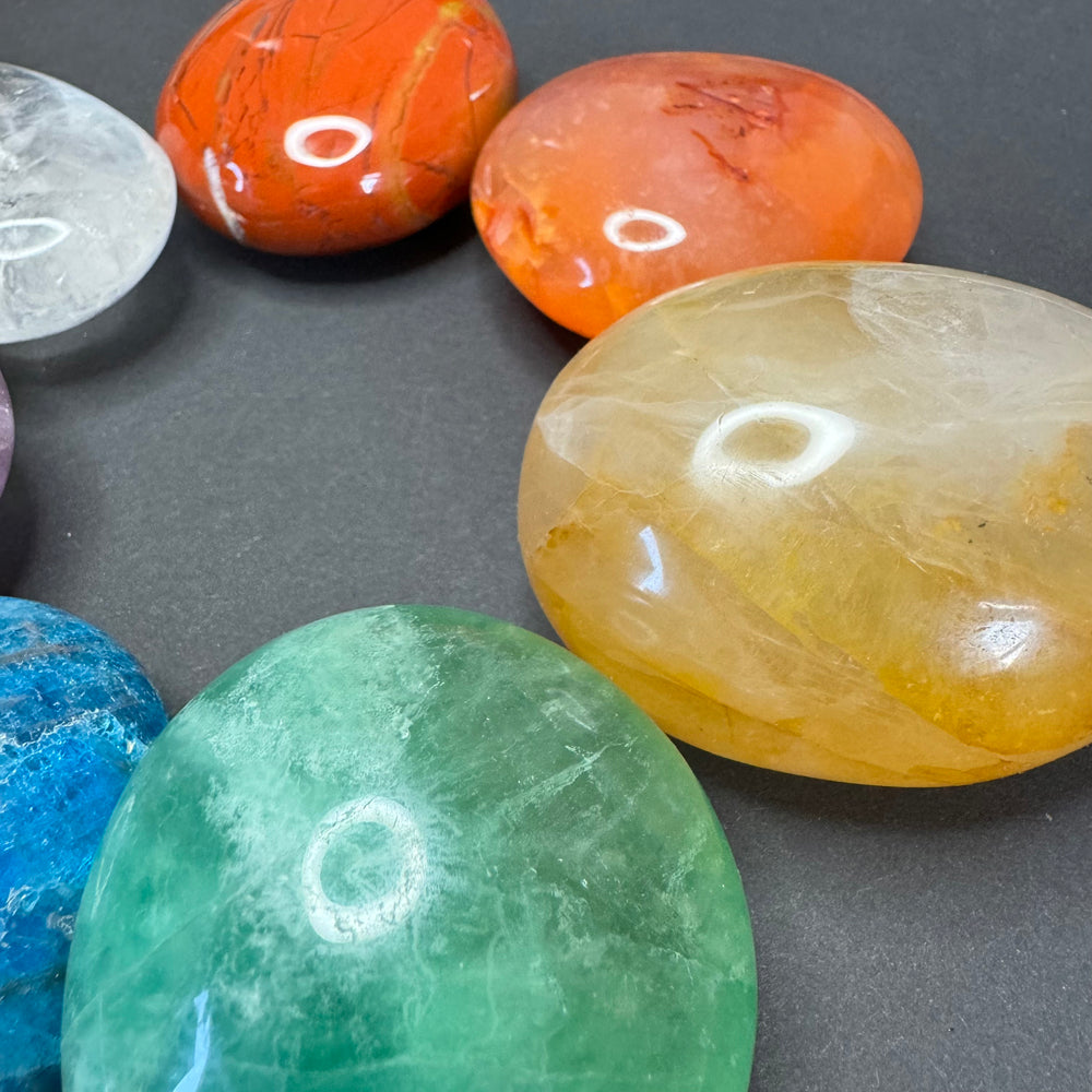 Palm Stone Chakra Set