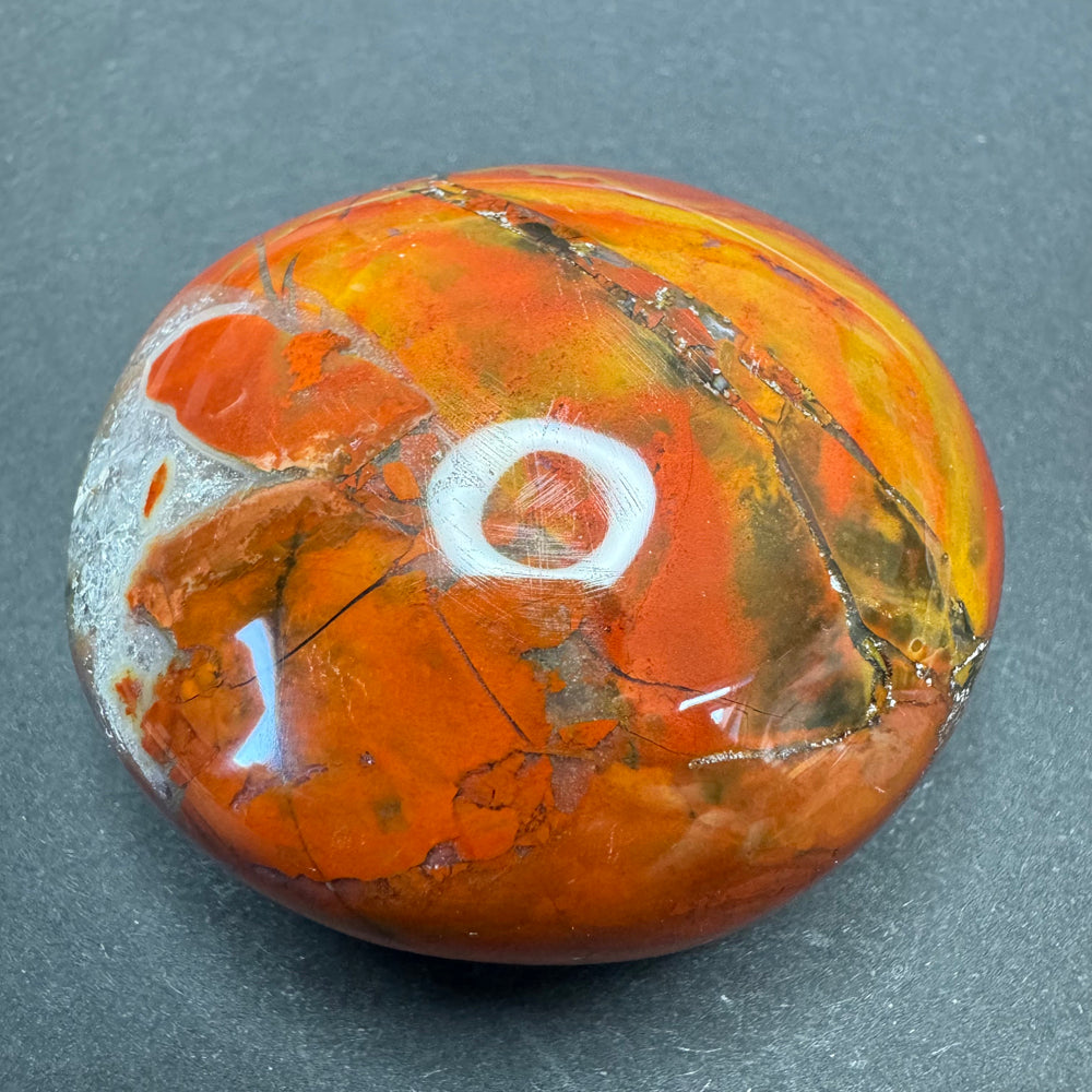 Red Jasper palm stone