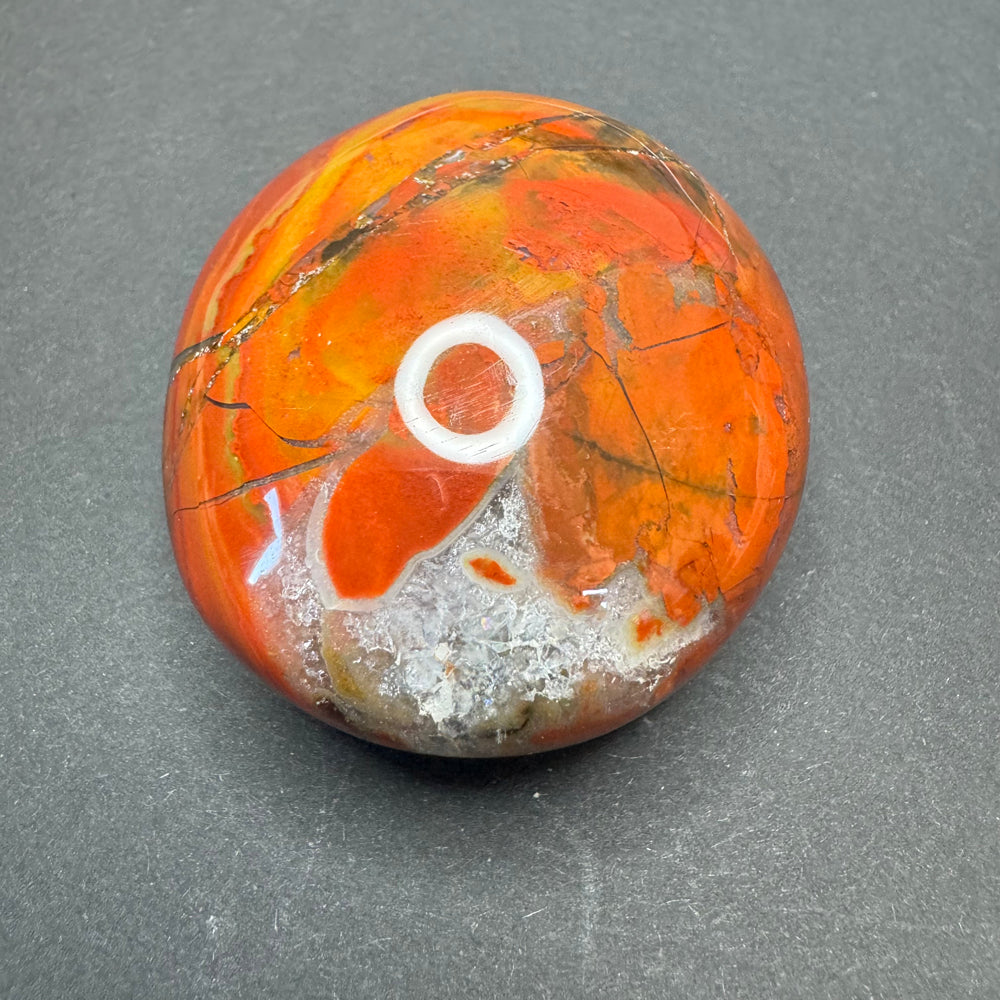 Red Jasper palm stone