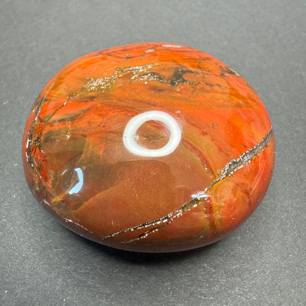 Red Jasper palm stone