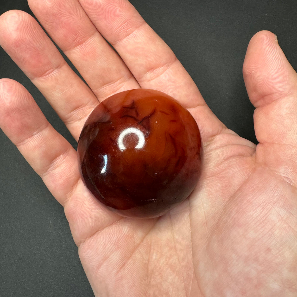 Carnelian palm stone