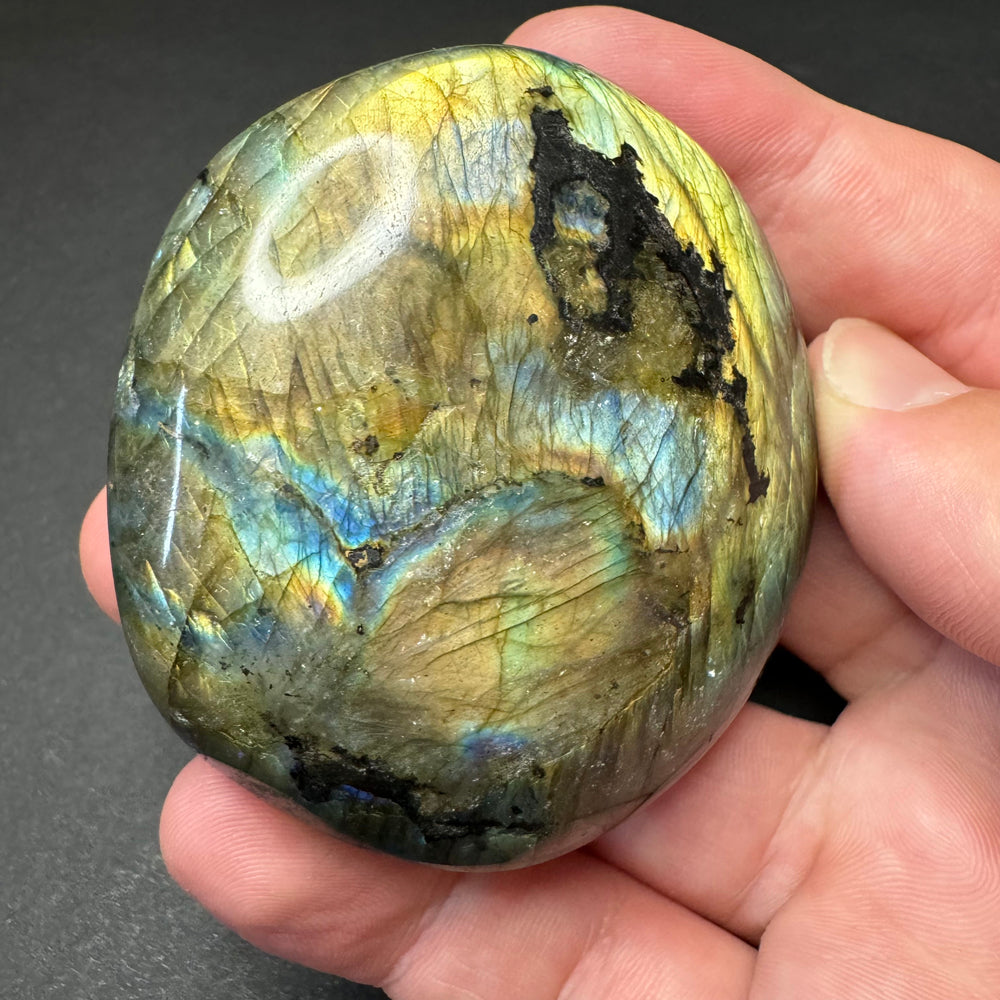 Labradorite palm stone