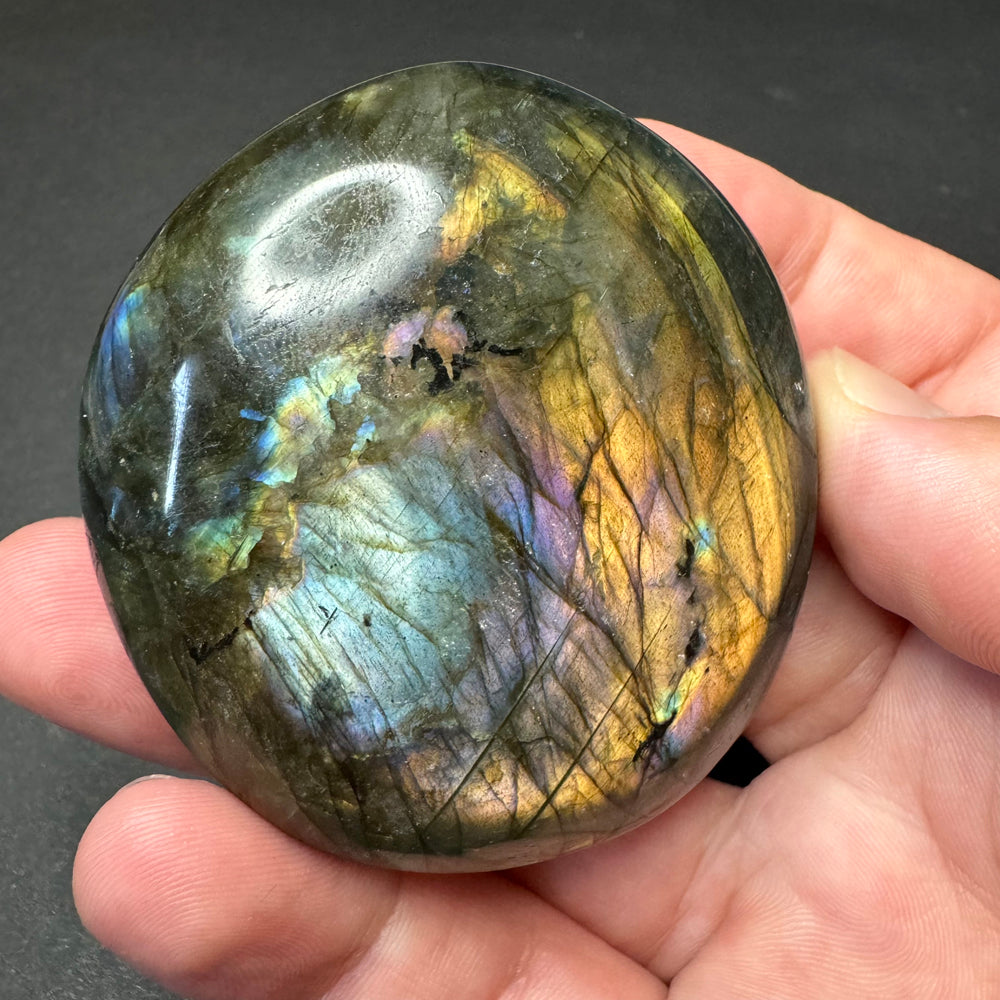 Labradorite palm stone