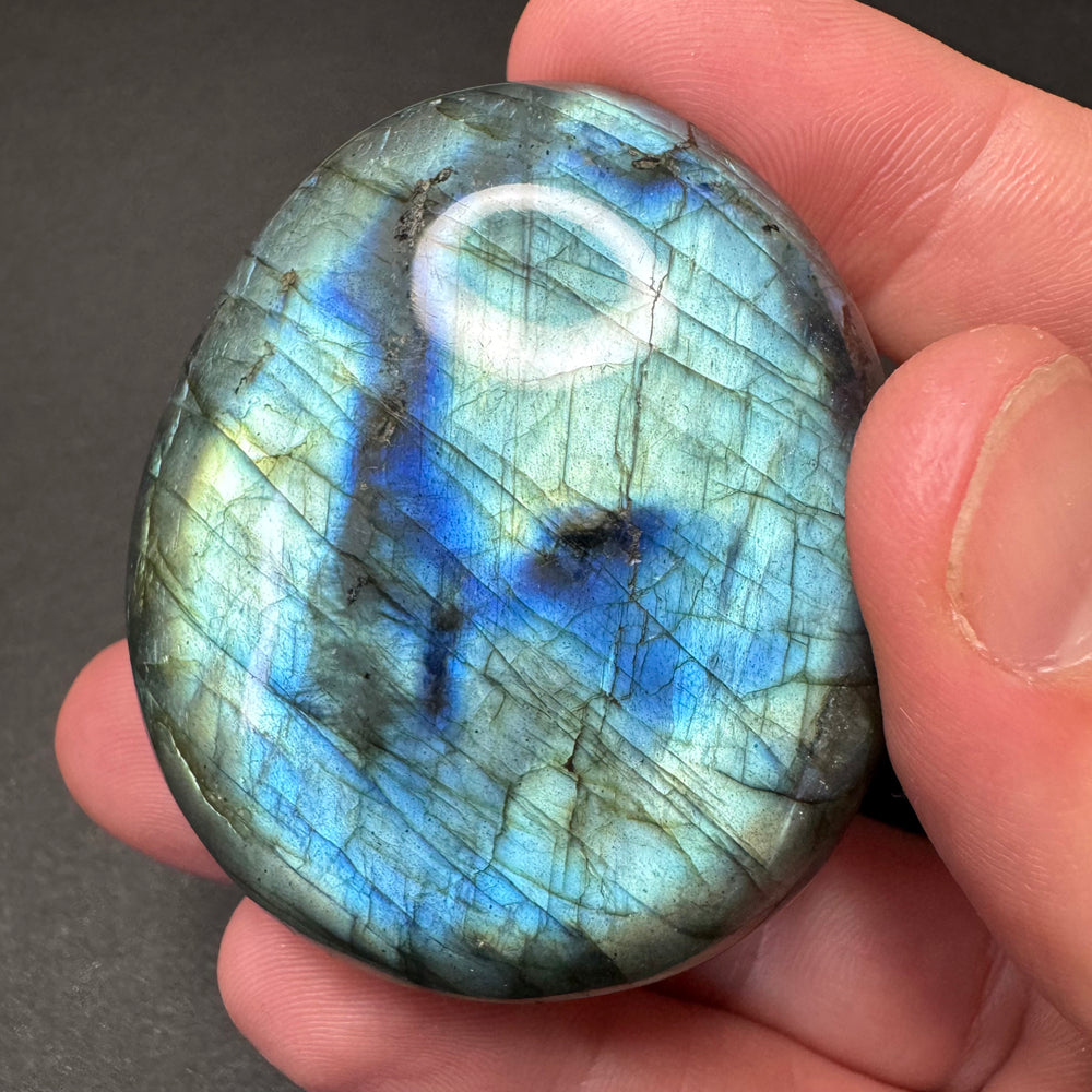 Labradorite palm stone
