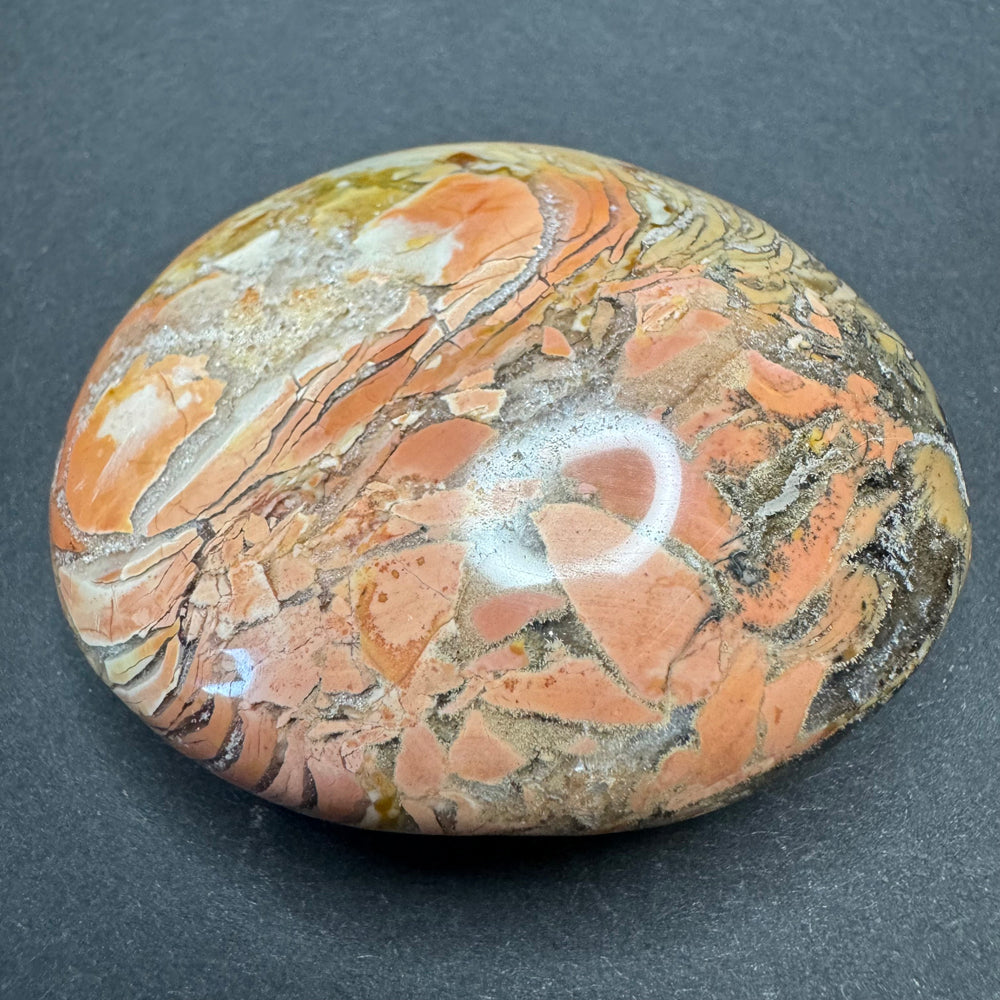 Breccie Jasper palm stone