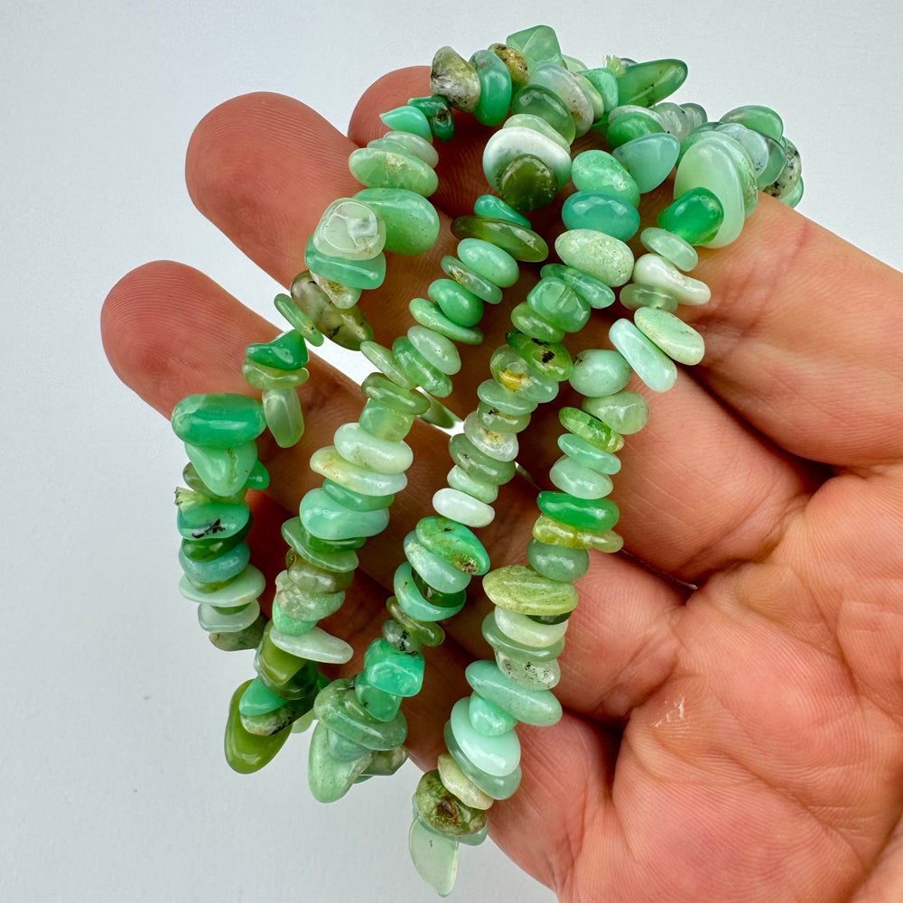 Chrysopraas splitarmband