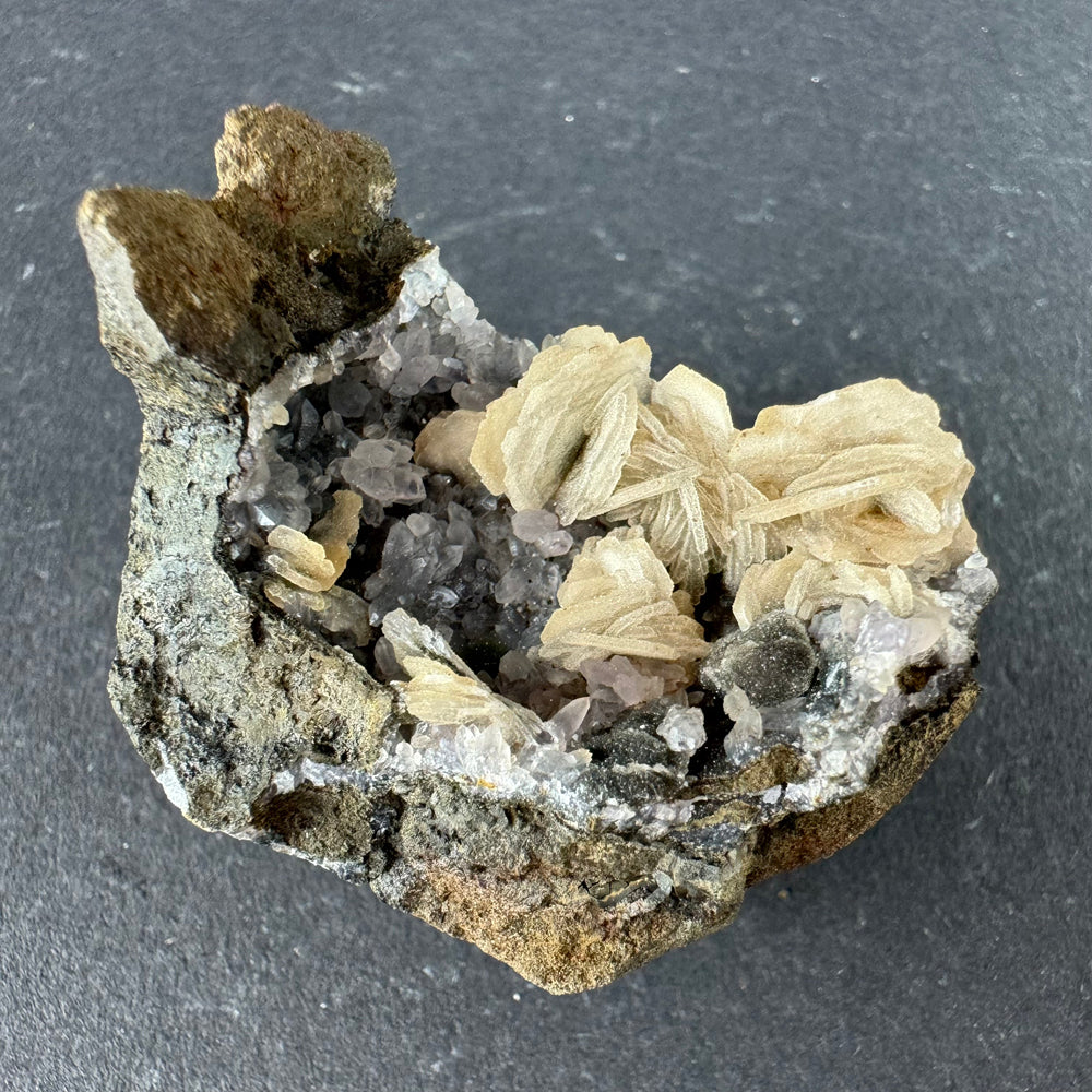 Amethyst with Baryte