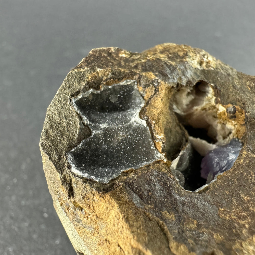 Amethyst with Baryte and Chalcedony