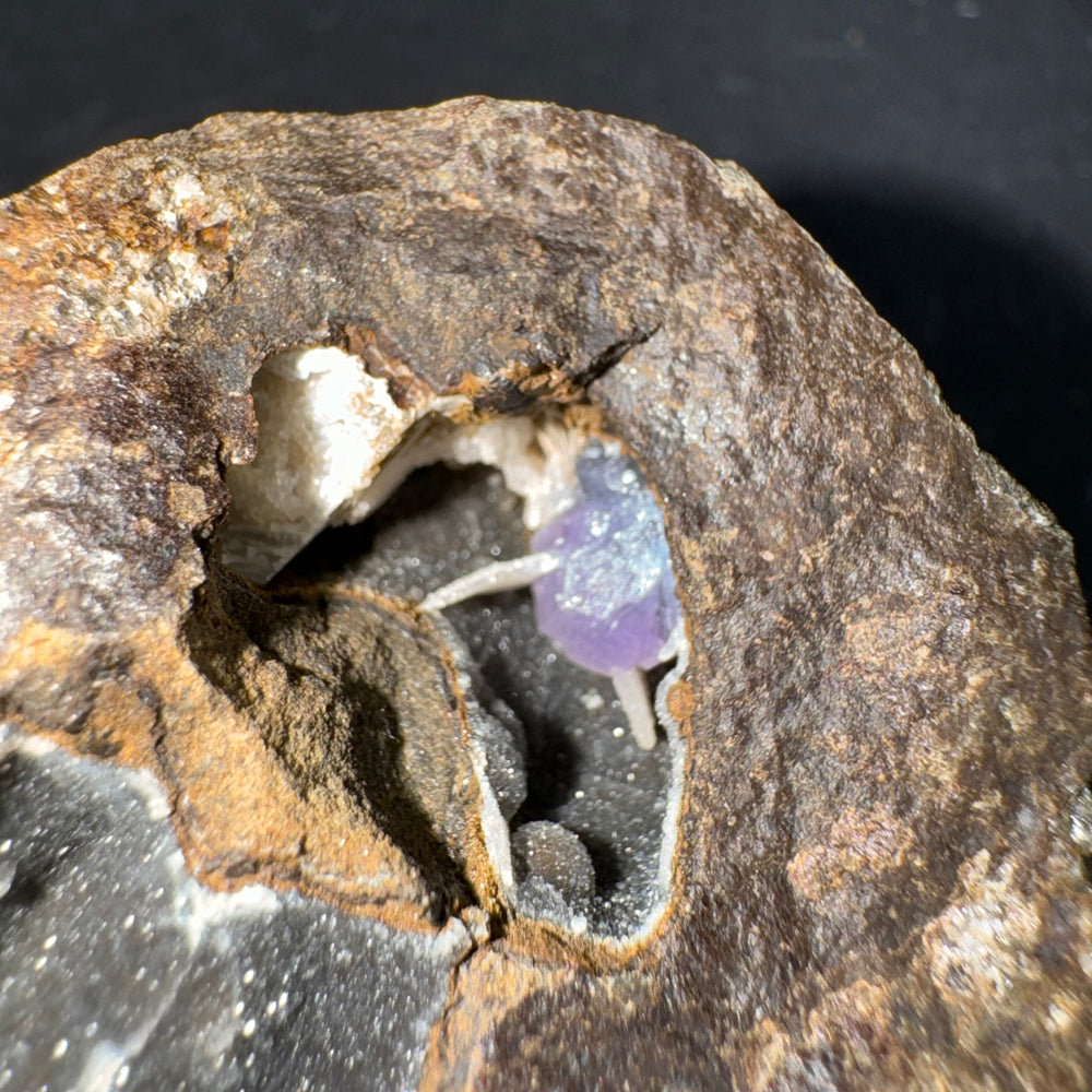 Amethyst with Baryte and Chalcedony