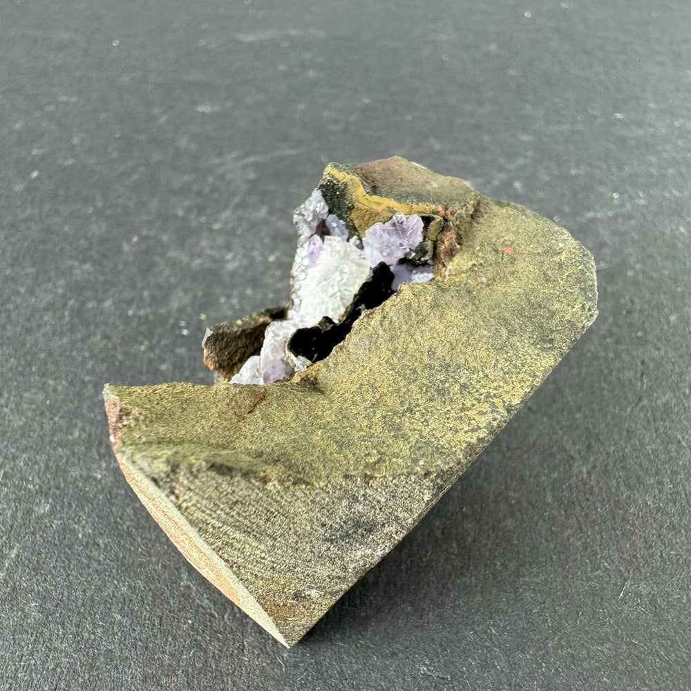 Amethyst with Calcite